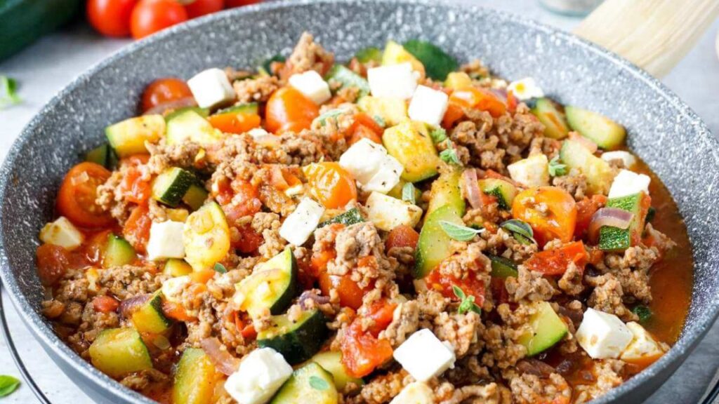 zucchini hackfleisch pfanne